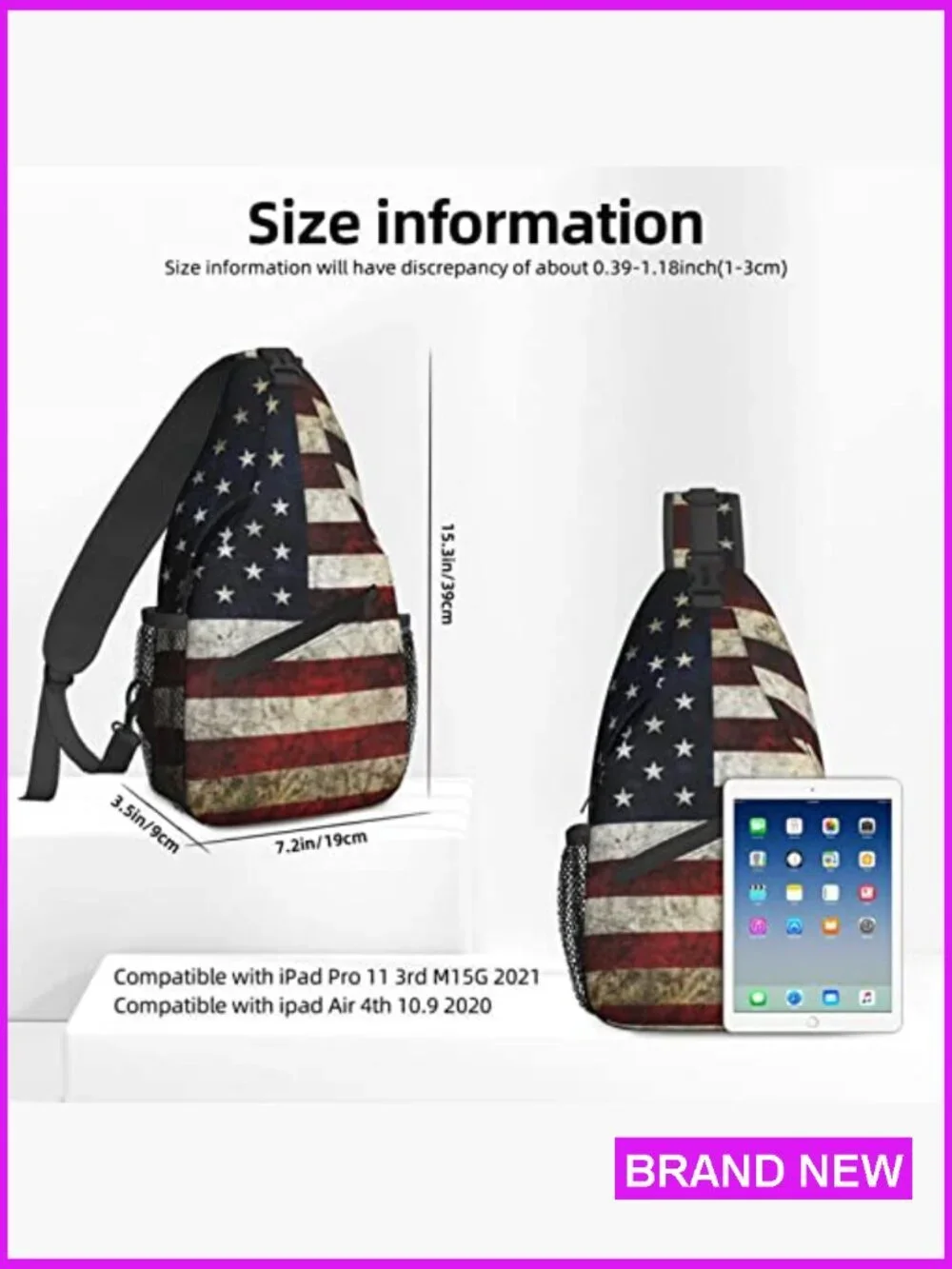 Sling Backpack Crossbody Chest Bag Travel Daypack Hiking Gym Shoulder Bag